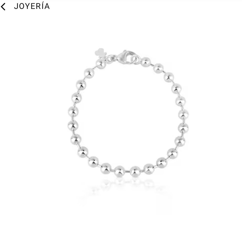TOUS: Silver Beaded Charm Bracelet (USED) - Picture 12 of 13